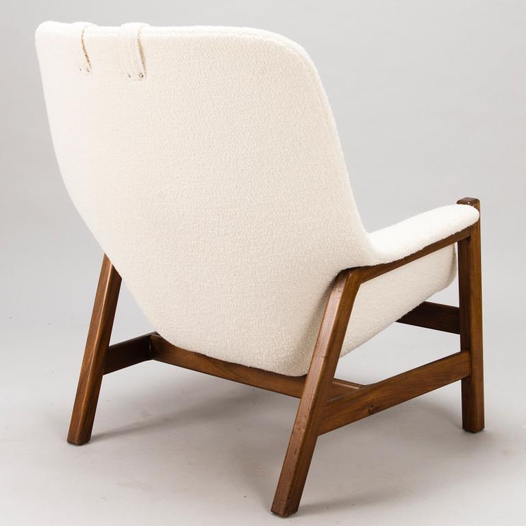 CARL GUSTAF HIORT AF ORNÄS, A 1960s 'Caravelle' armchair and ottoman for Puunveisto Oy - Wood work Ltd.