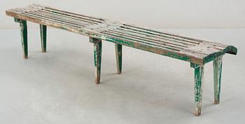 TRÄDGÅRDSBÄNK, 1900-talets första hälft.