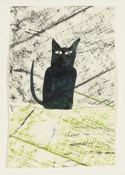 Madeleine Pyk, black cat.