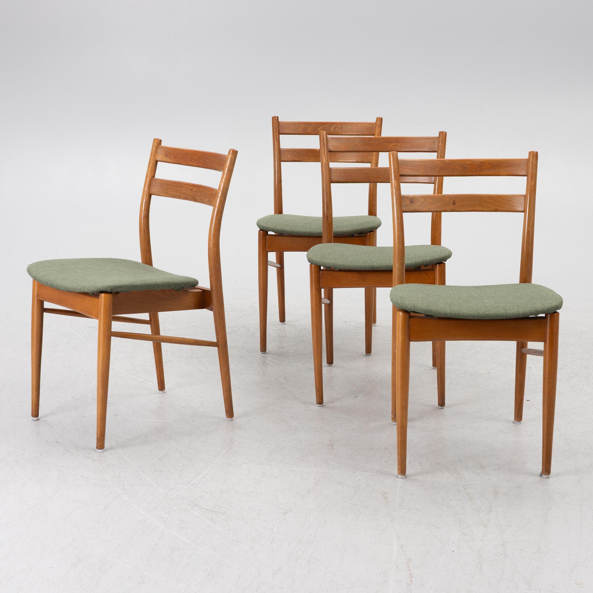Four chairs, 1960s.