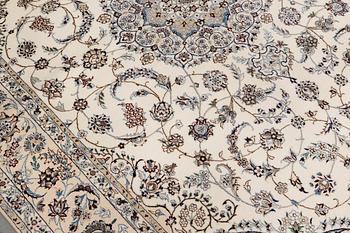 A carpet, Nain Part Silk, sk 6LAA, 220 x 159 cm.