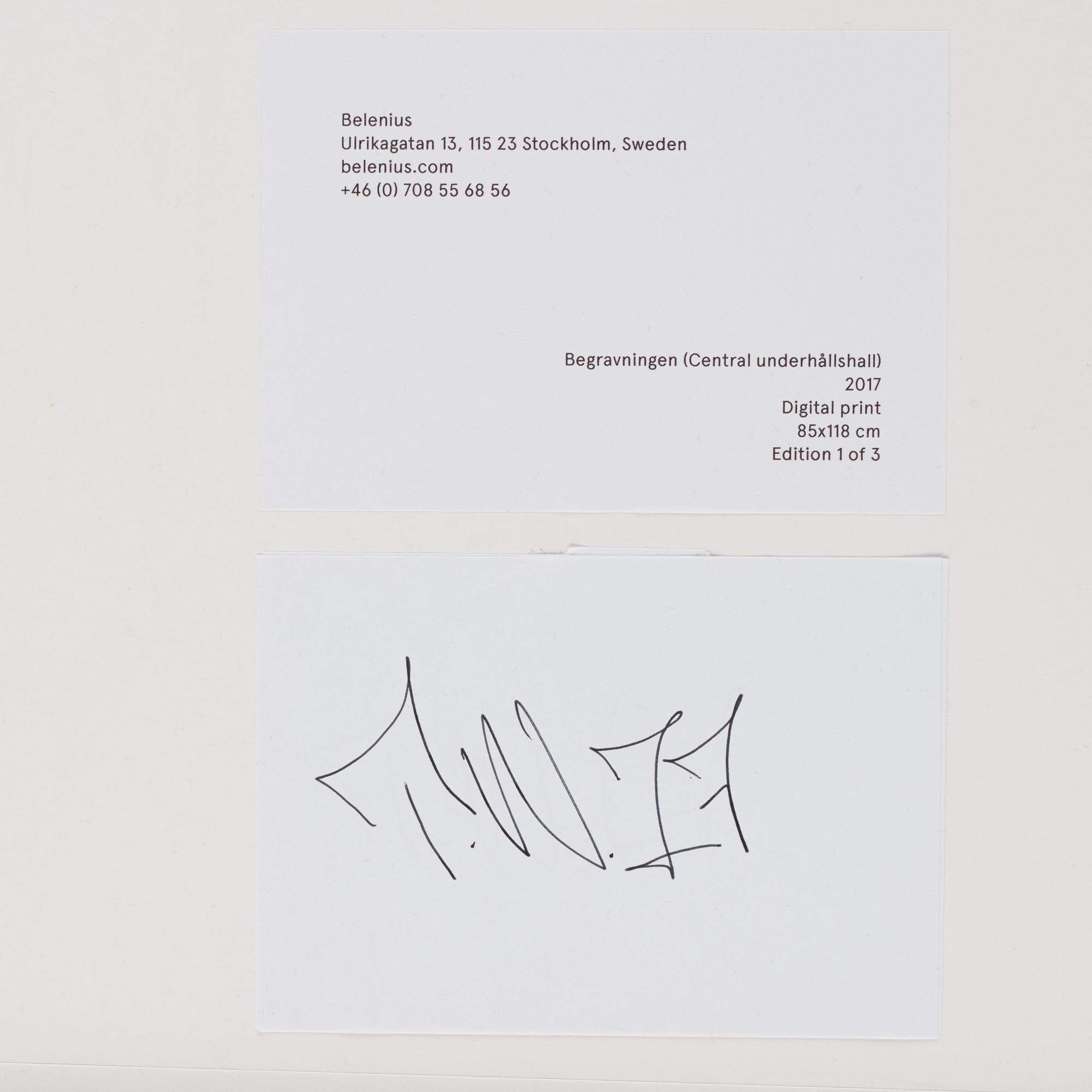 Timothy Wilson, "Begravningen (Central underhållshall)".