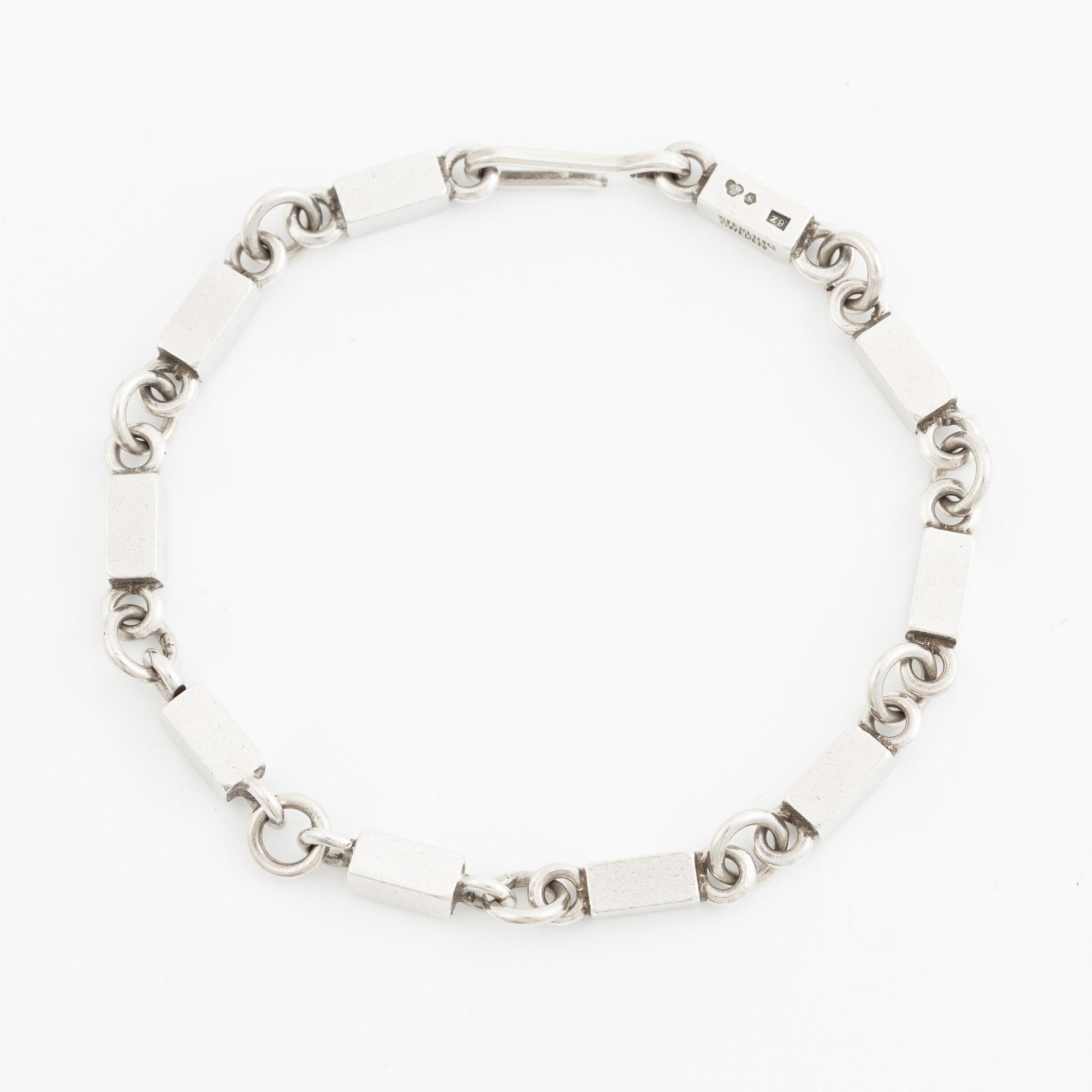 Wiwen Nilsson, armband, sterlingsilver, Lund 1974.