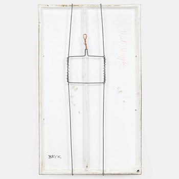 Rut Bryk, a stoneware wall relief signed a tergo BRYK.