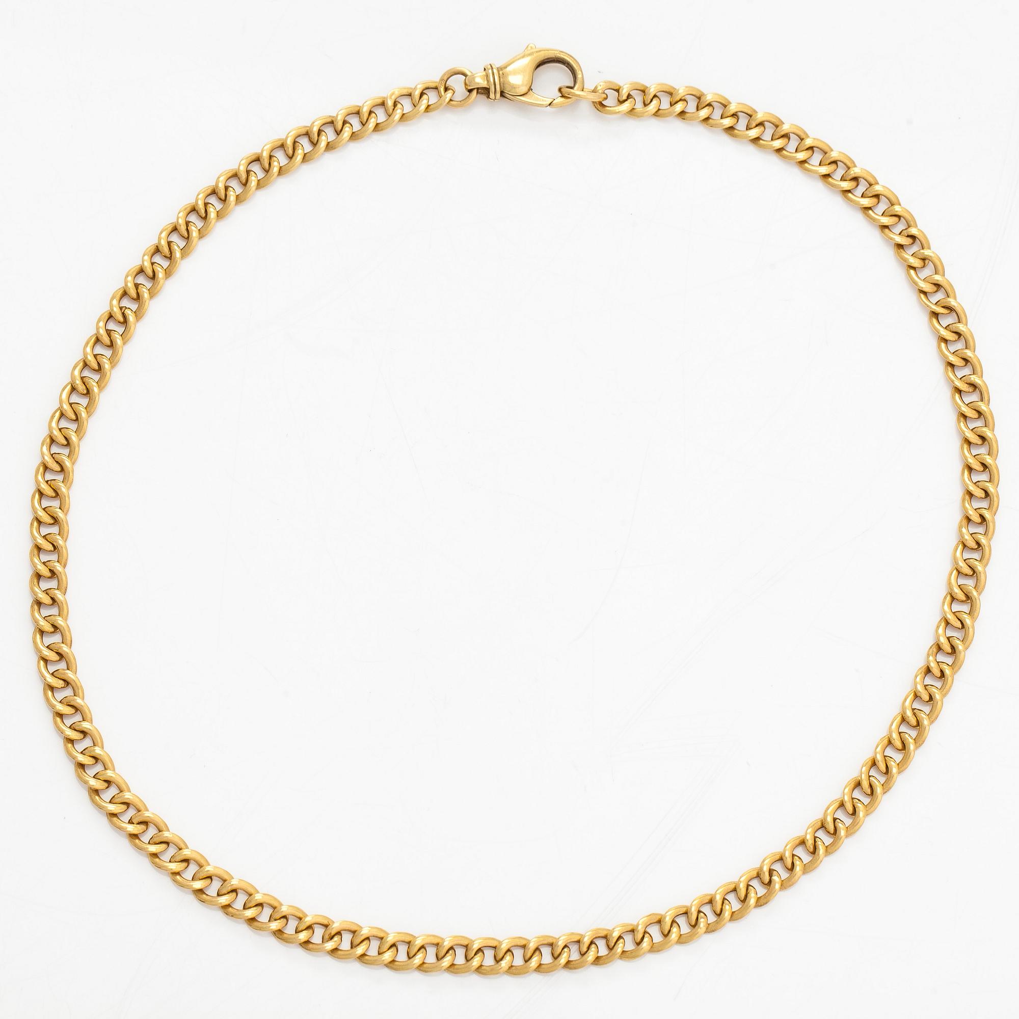 Halskedja, 18K guld.