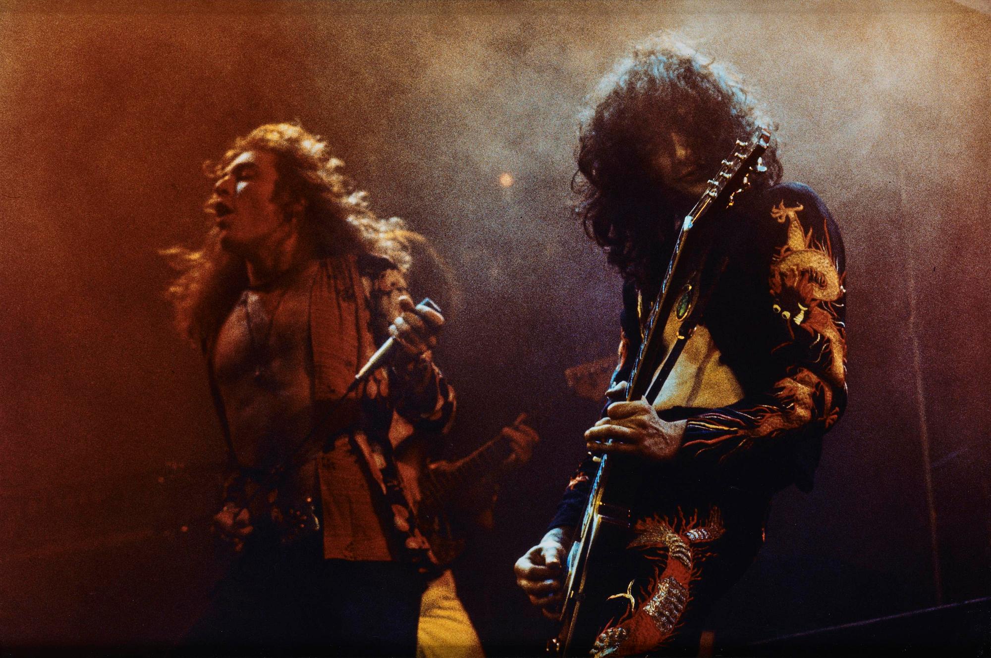 Torbjörn Calvero, "Robert Plant, Jimmy Page/Led Zeppelin, Earl's Court, May 1975.".