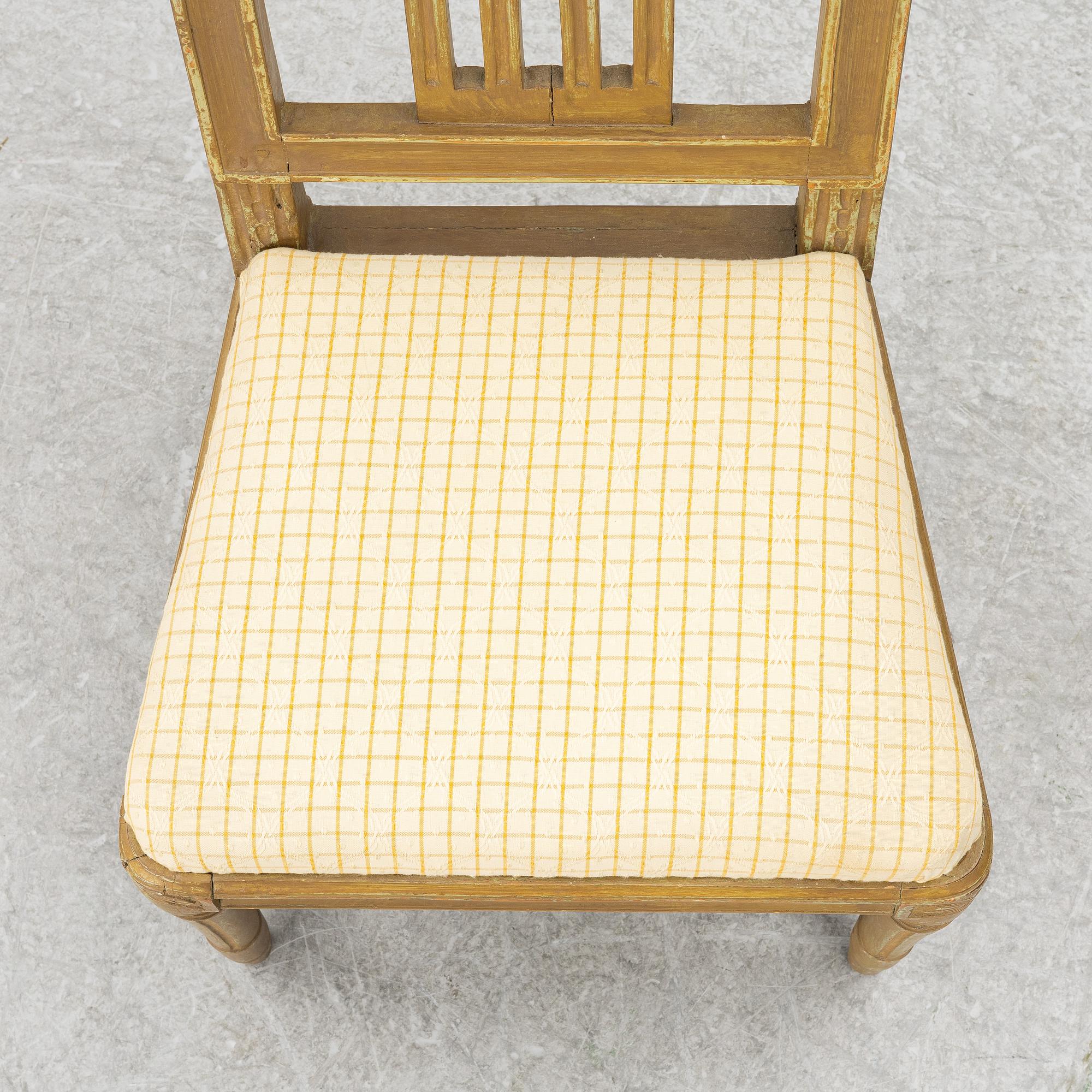 Chair, Gustavian, late 18th century.