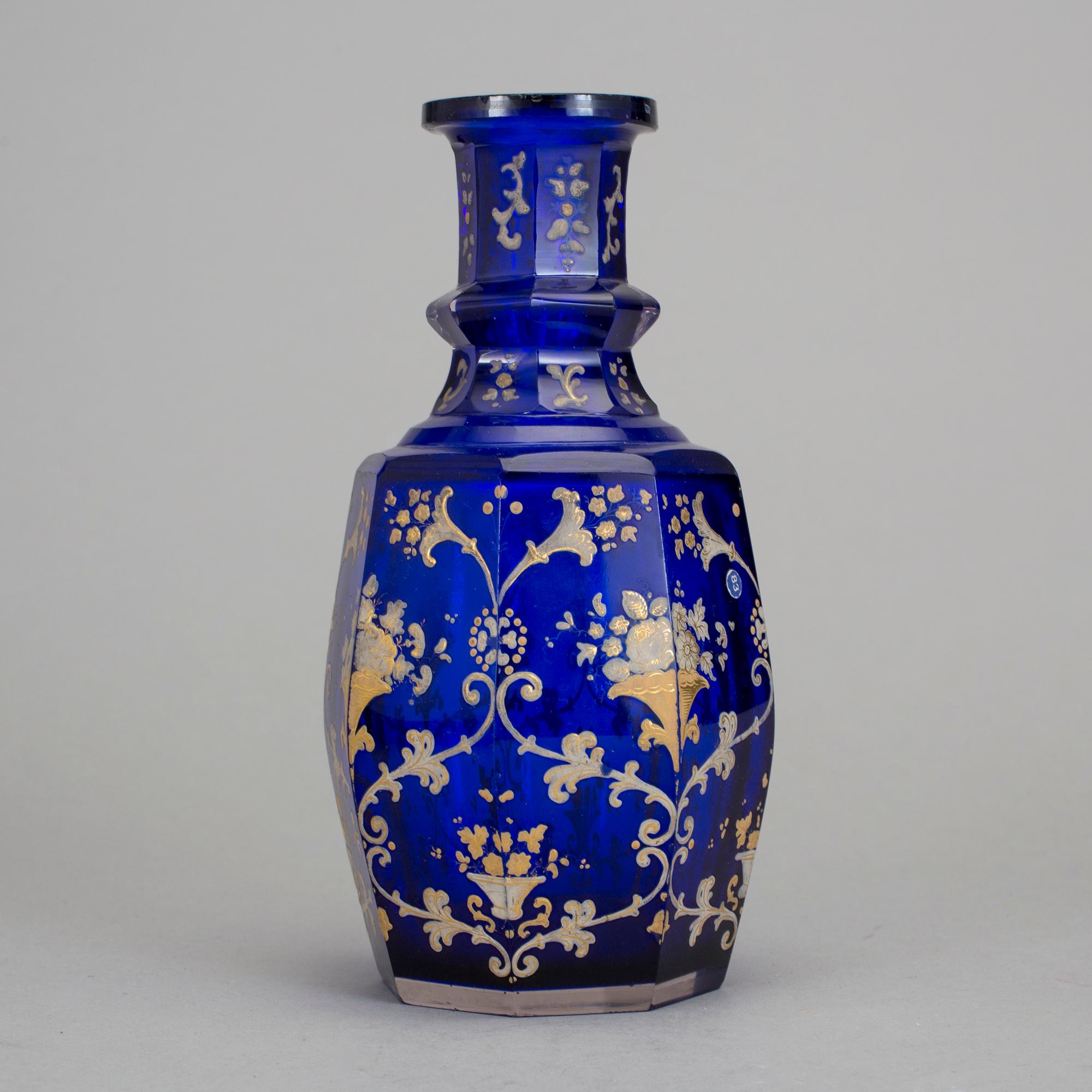 KARAFF, glas. Böhmen, omkring 1800-talets mitt.