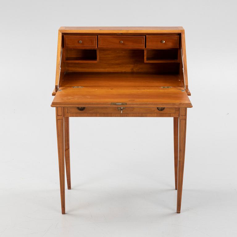 A gustavian style secretaire, first half of the 20th century.