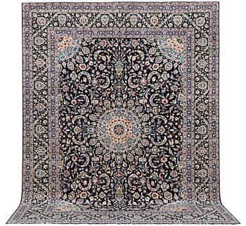 A carpet, Kashan, c. 390 x 295 cm.