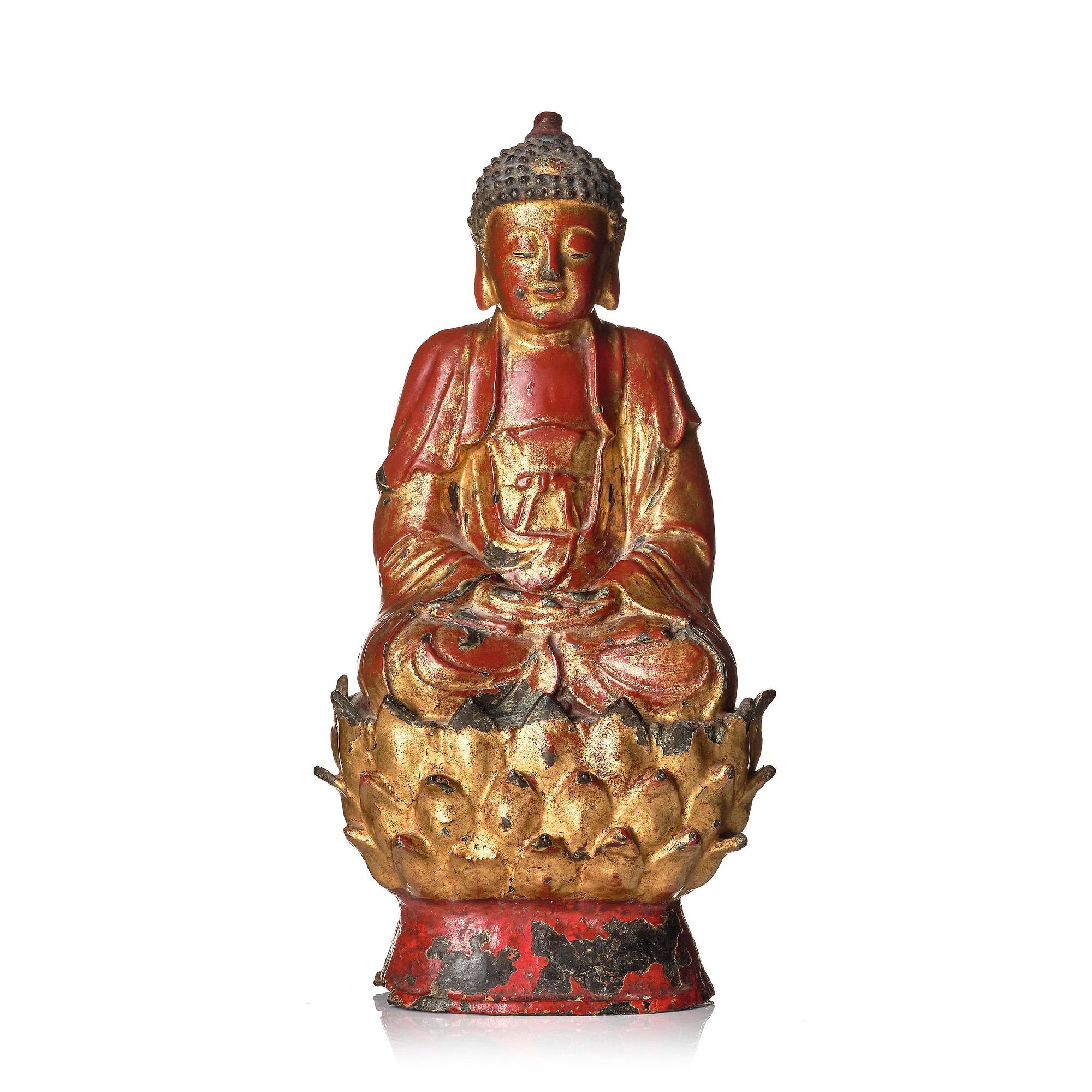 Bhaisajyaguru Buddha, brons. Mingdynastin (1368-1644).