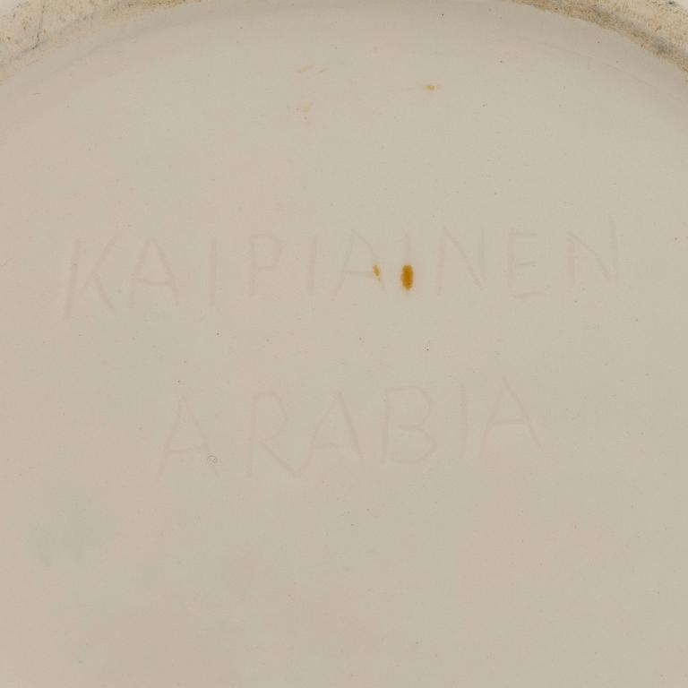 Birger Kaipiainen, dekorationstallrik, signerad Kaipiainen Arabia.