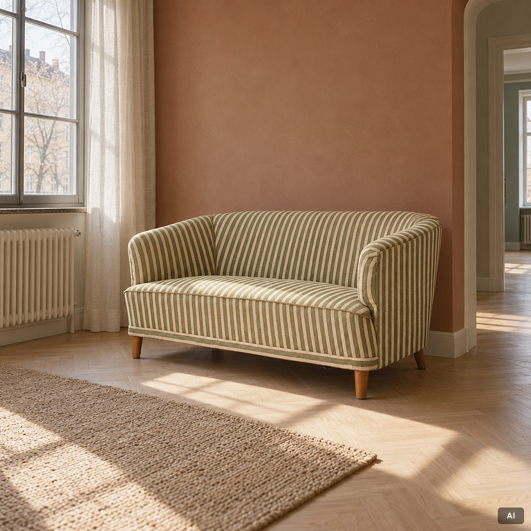 Sofa, Swedish modern, mid-20th century.