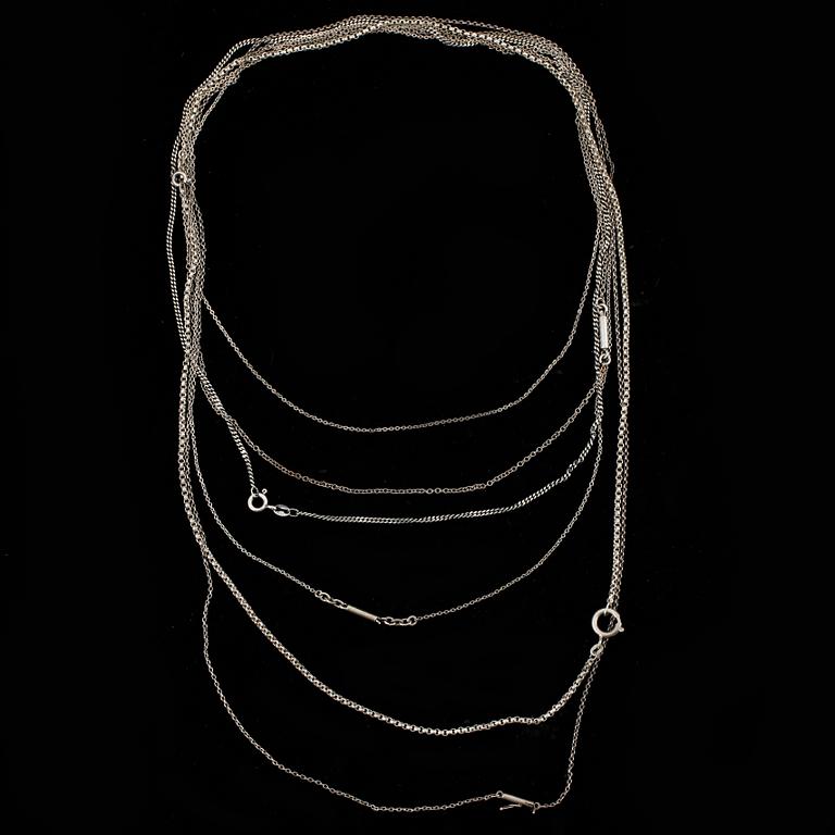 PARTI SMYCKEN, 30 delar, silver, bla jugend och WA Bolin o Borgila. 1900-tal. Totalvikt ca236g.