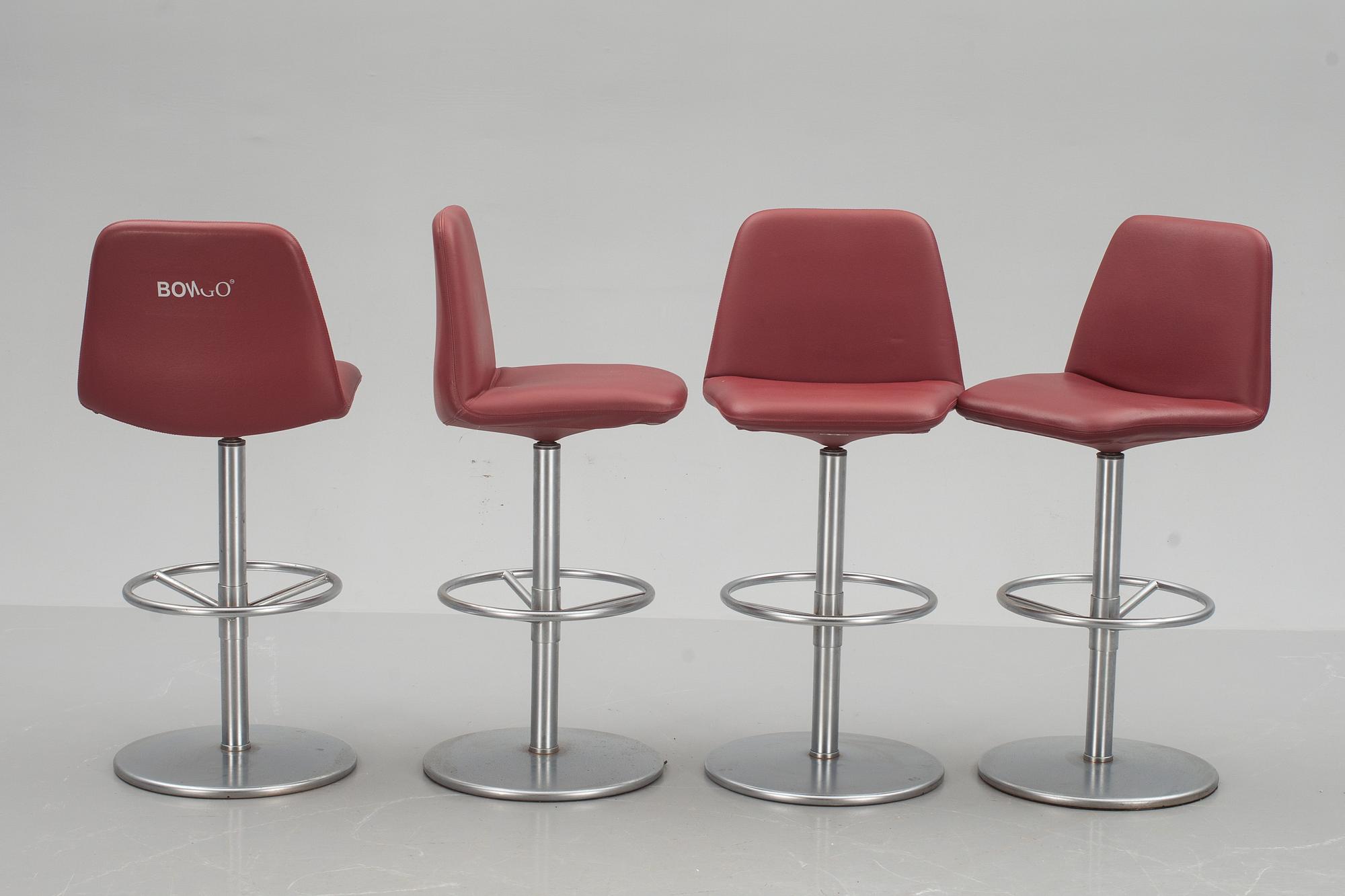 BARSTOLAR, 4 st. Johanson design.