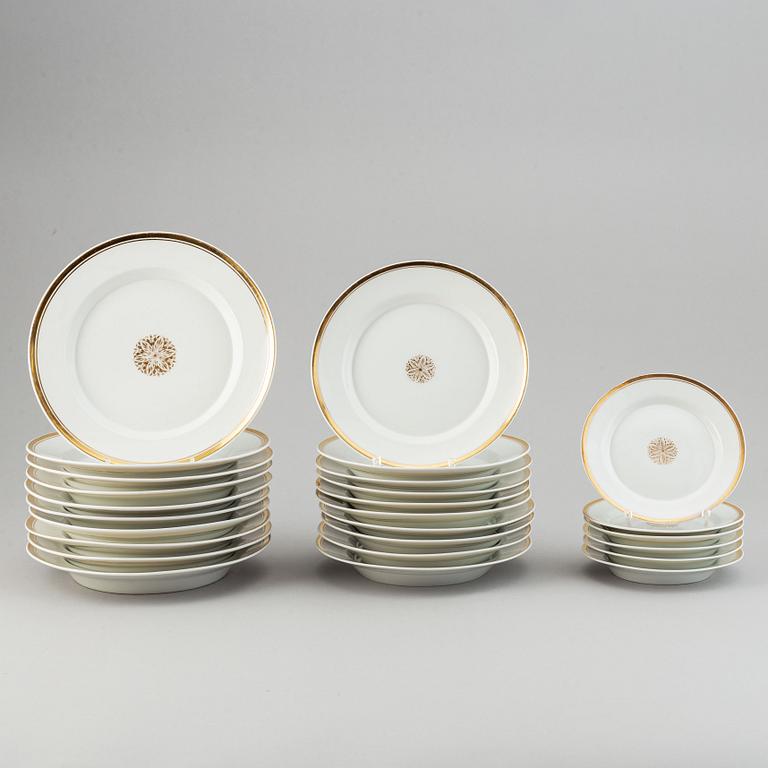 A Berlin part dinner service, KPM, 19th Century.