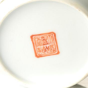 A set with seven famille rose bowls, Qing dynasty, 19th Century.