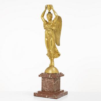 Ljusstake, empirestil, sent 1800-tal.