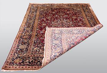 A carpet, Old silk, Kashan, ca 200 x 128 cm.