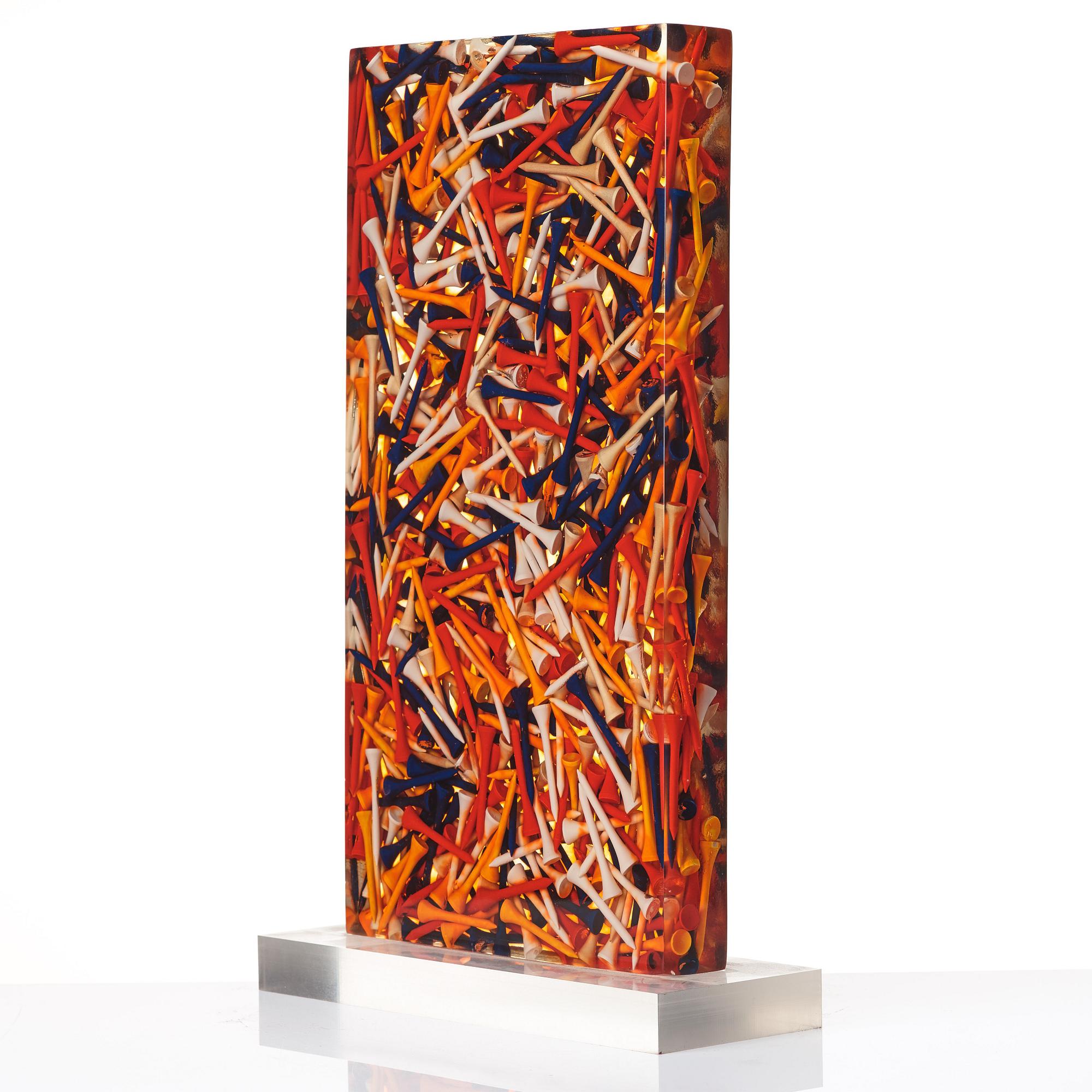 Arman (Armand Pierre Fernandez), "Accumulation de Tees de Golf".