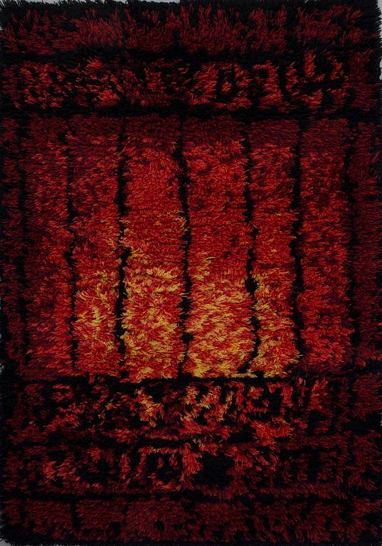 RYIJY, "Pirkka", Laila Mikkonen, Suomi. 1960/70-luku. Noin 160x115 cm.