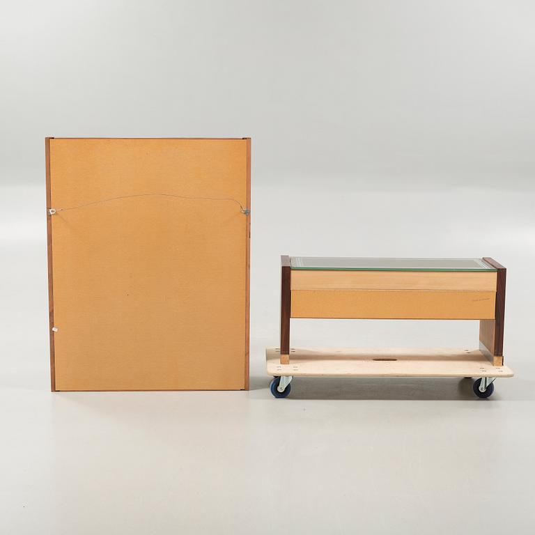 A 1960/70s hall bureau with mirror from Sweden.
