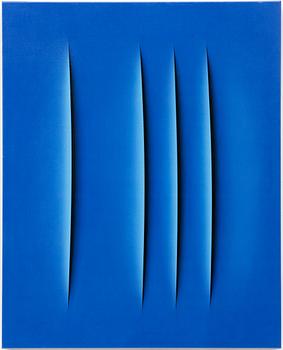 Ralf Arzt, "Trompe l'oeil Hommage à Fontana XXXIX".