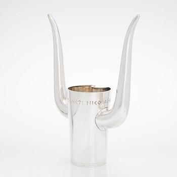 Ilmari Tapiovaara / Hannes Niemi, 'Minotaurus' silver tankard, Helsinki 1964.