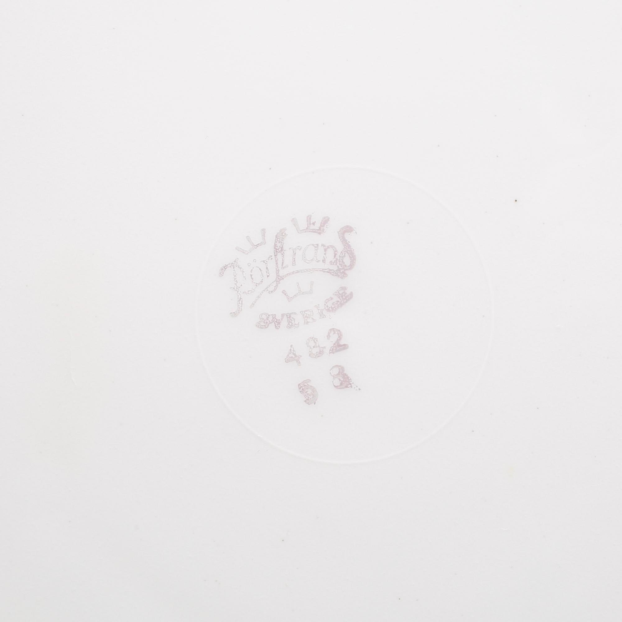 SERVISDELAR, 20+45 st, porslin, "Ariel" samt "Swedish Grace", Louise Adelborg, Rörstrand, 1900-tal.