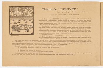 Henri de Toulouse-Lautrec, Announcement for the Théâtre de L'Oeuvre.