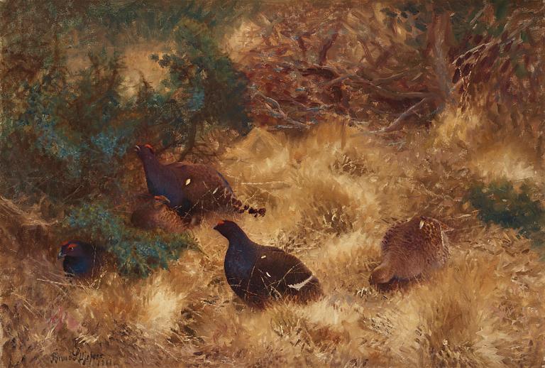 Bruno Liljefors, Grouse in Autumn.
