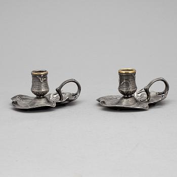 NATTLJUSSTAKAR, ett par, WMF, jugend, 1900-talets början.