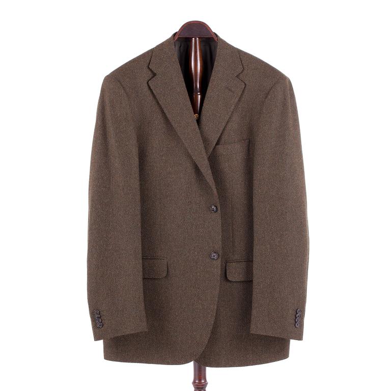 CORNELIANI, a men´s green wool jacket. Size 54.