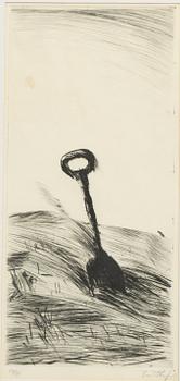 Evert Lundquist, Spade.