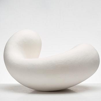 Eva Hild, a white stoneware sculpture, "Bumling" series, Sweden 1999.