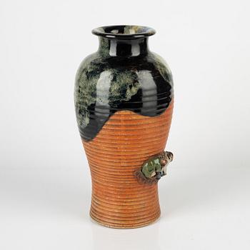 A Japanese sumida ware Vase, 20th century.