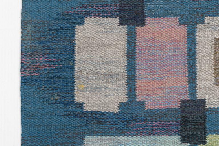 Judith Johansson, a carpet, "Spise hall", flat weave, ca 293,5 x 225 cm, signed JJ.