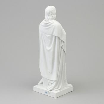 A bisquit figure of 'the Apostle Johannes' after Bertel Thorvaldsen, Royal Copenhagen, Denmark, 19th Century.