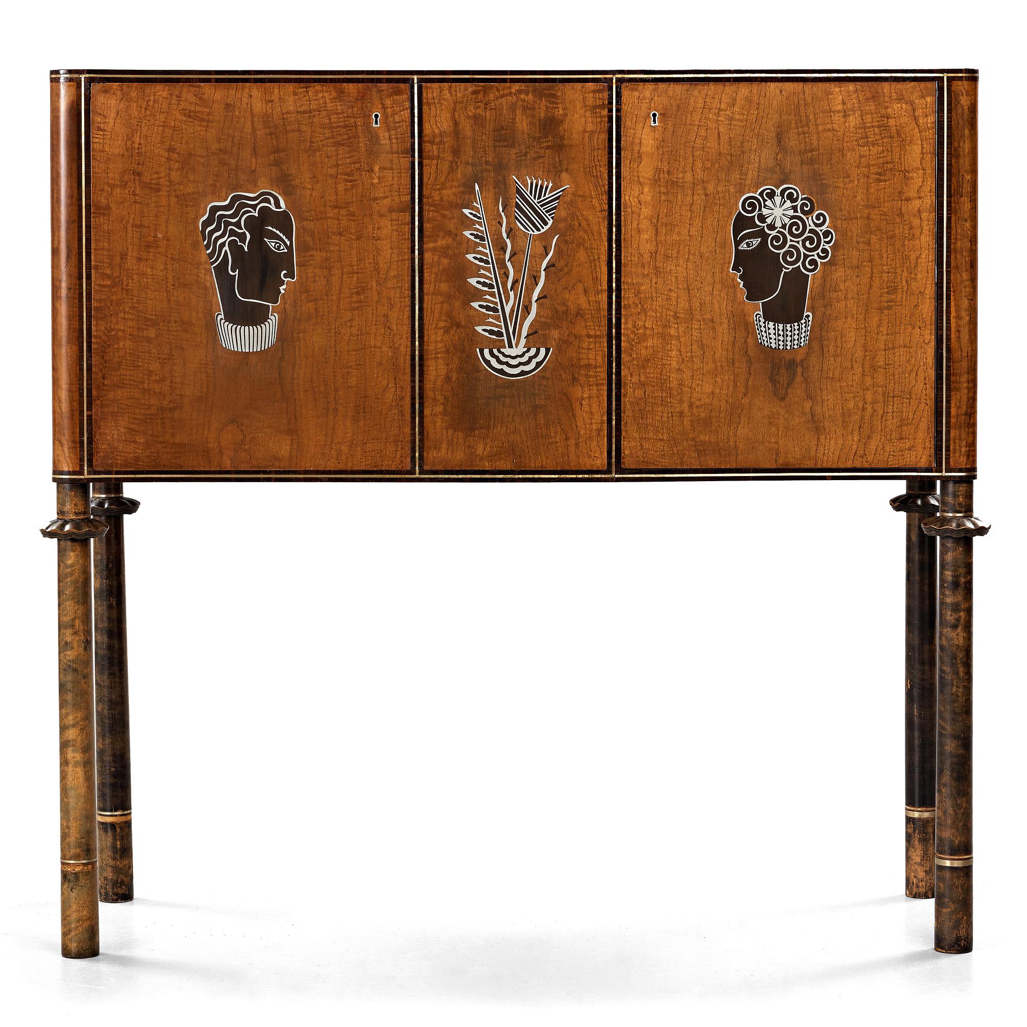 Sture Lindholm, a bar cabinet, executed at Per Jönsson Verkstäder in Stockholm 1934.