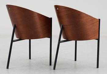 A pair of Philippe Starck 'Costes' armchairs, by Aleph, Driade, Italy.