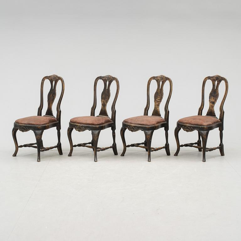 STOLAR, 4 st, rokokostil, 1900-talets första hälft.