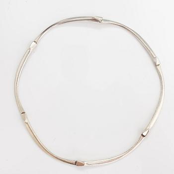 LAPPONIA, A sterling silver necklace, bracelet, brooch and earrings. 1984-87.