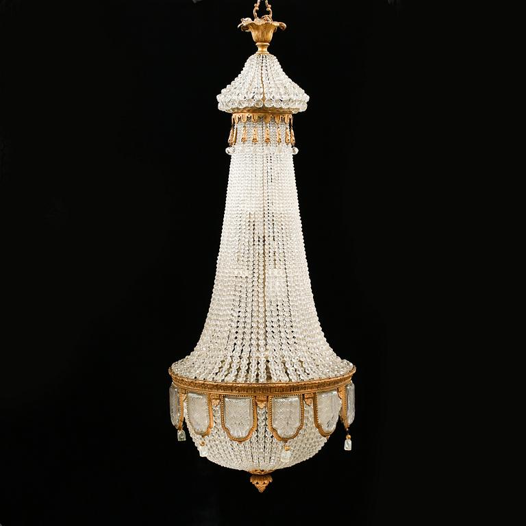 LJUSKRONA, 1900-talets början, höjd ca 135 cm.