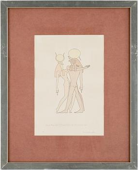 OSCAR REUTERSVÄRD, akvareller 2 st. Sign.