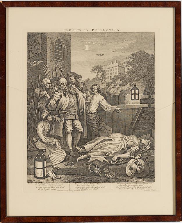 WILLIAM HOGARTH, engravings, 6, later, 20th century.