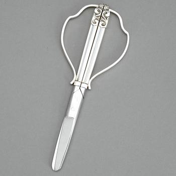 DRUVSAX, sterlingsilver, "Konge/Acorn", Georg Jensen, Köpenhamn, 1900-talets andra hälft.