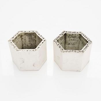 Rut Bryk, A set of two late 1950s 'Hexagon' stoneware tiles for Arabia.