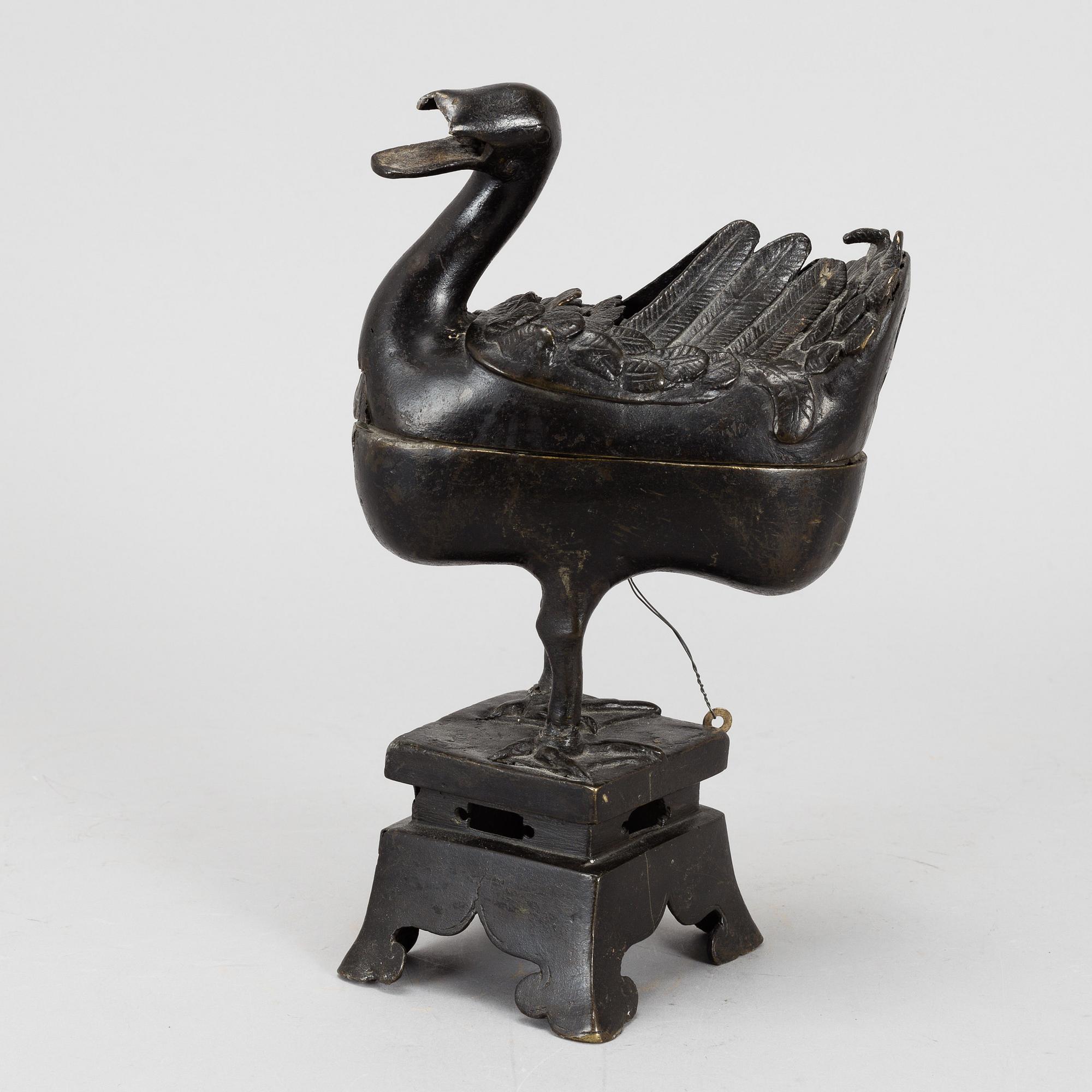 RÖKELSEKAR, brons. Qingdynastin, 1800-tal.