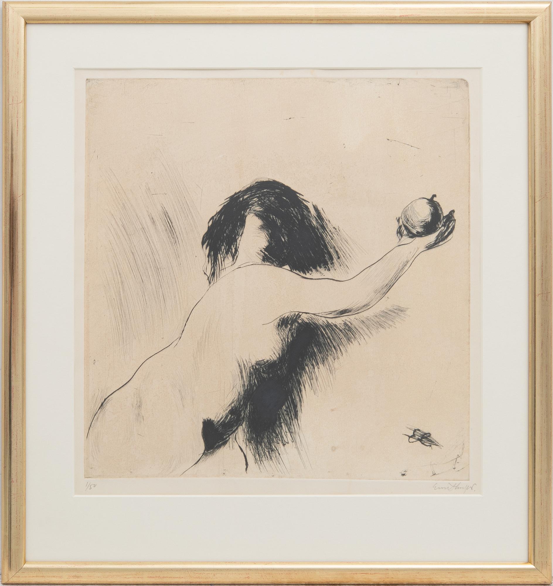 Evert Lundquist, Kvinna med äpple.