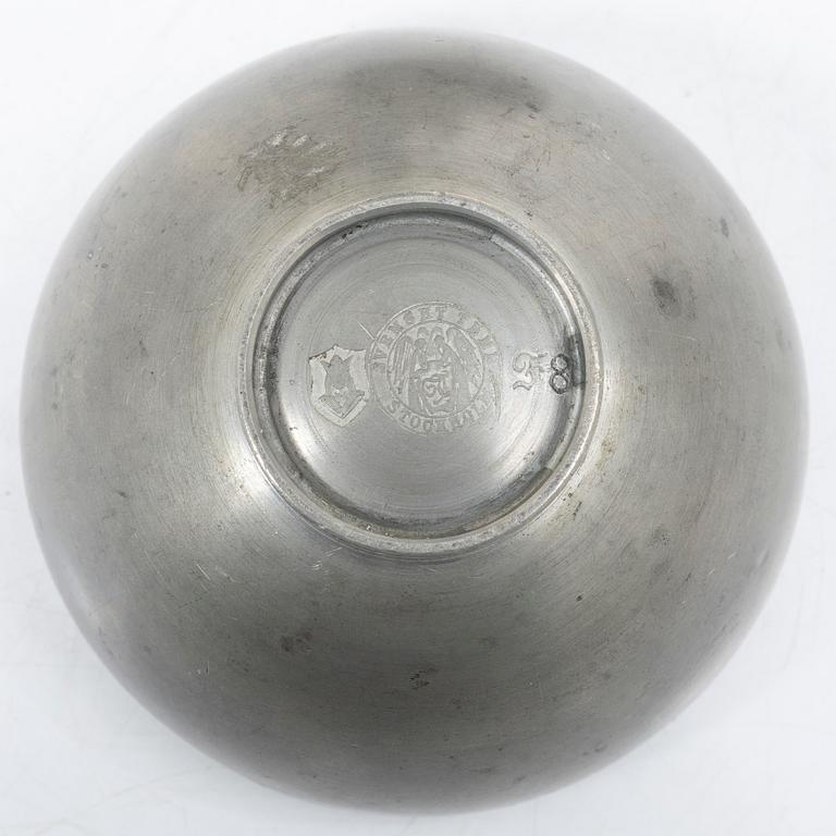 Estrid Ericson, a pewter box, Svenskt Tenn, Stockholm, 1932.